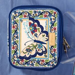 NWT Brighton GWP Butterfly Zippered Jewelry Case